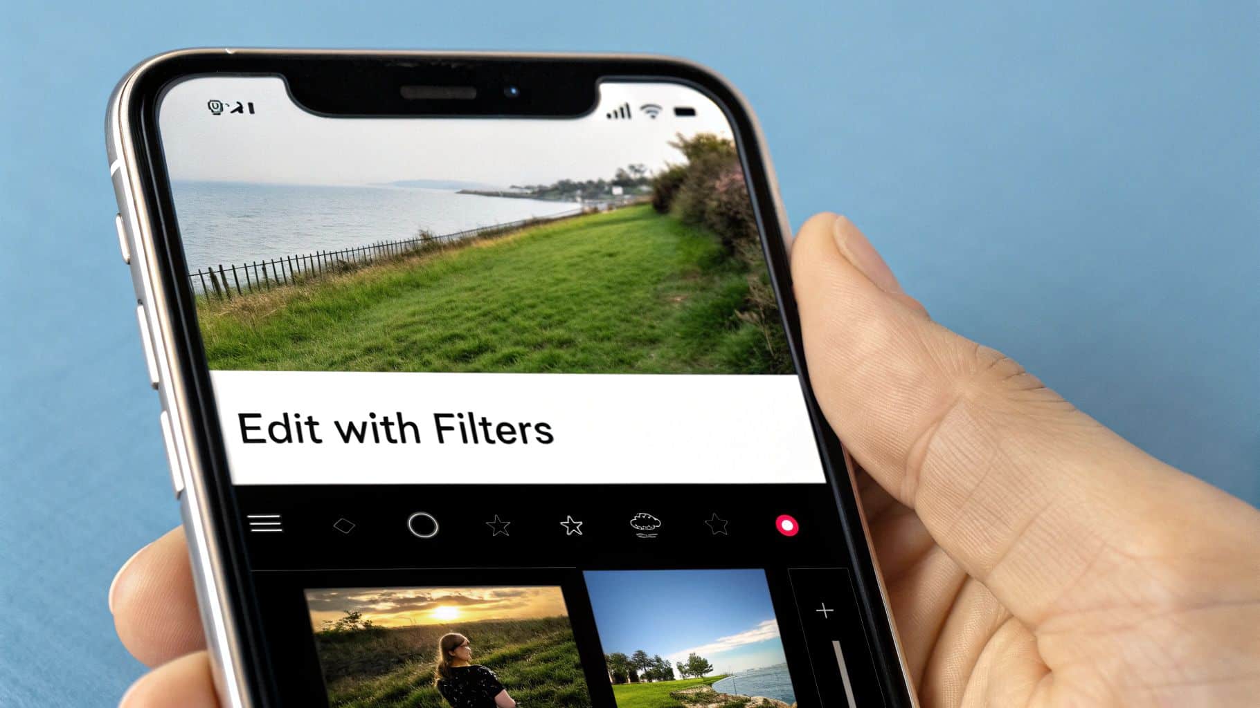 **Editing TikTok profile pictures with filters.** **Editing TikTok profile pictures with filters.**