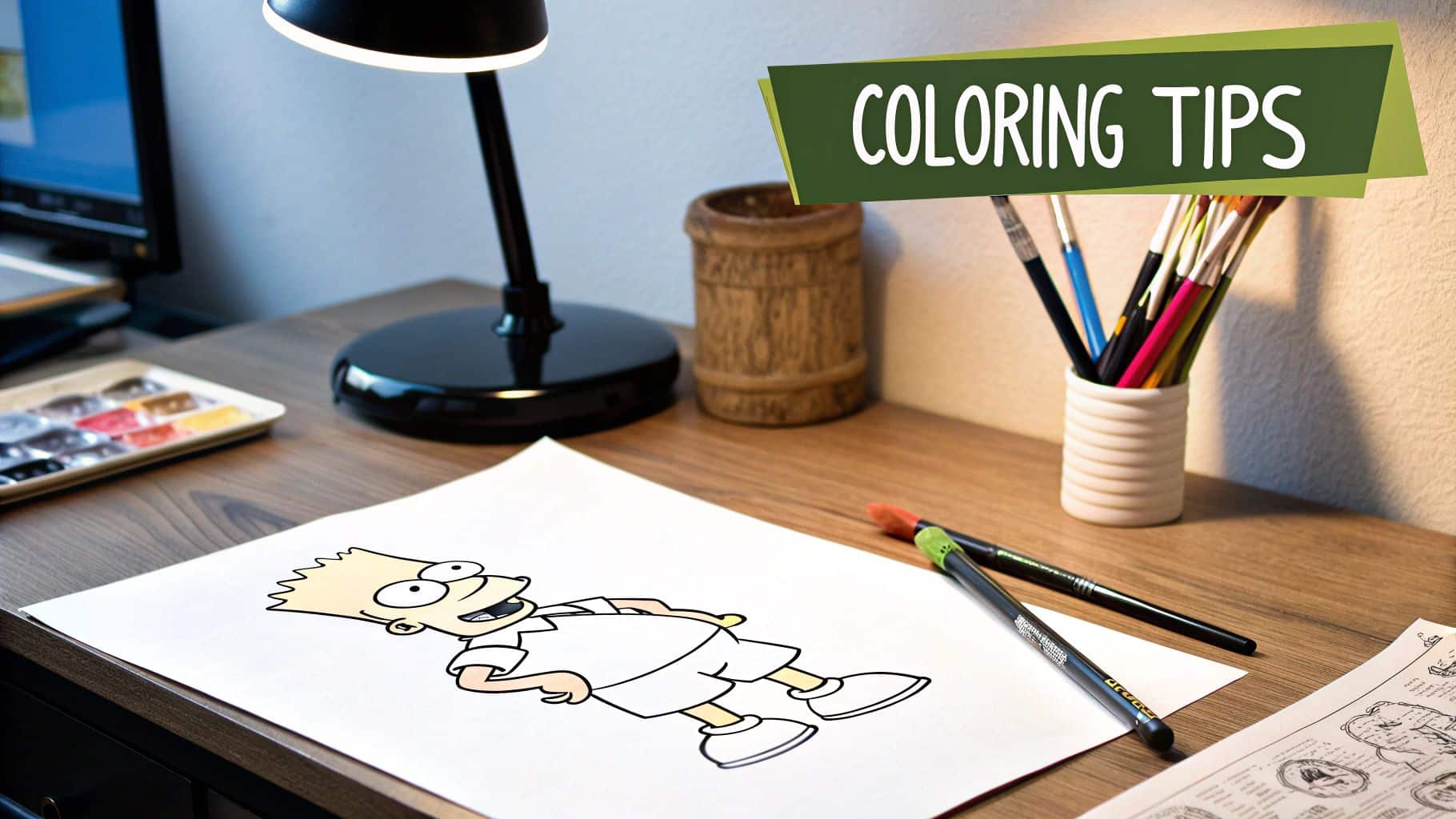 Tutorial: Simpsons character coloring tips. Tutorial: Simpsons character coloring tips.