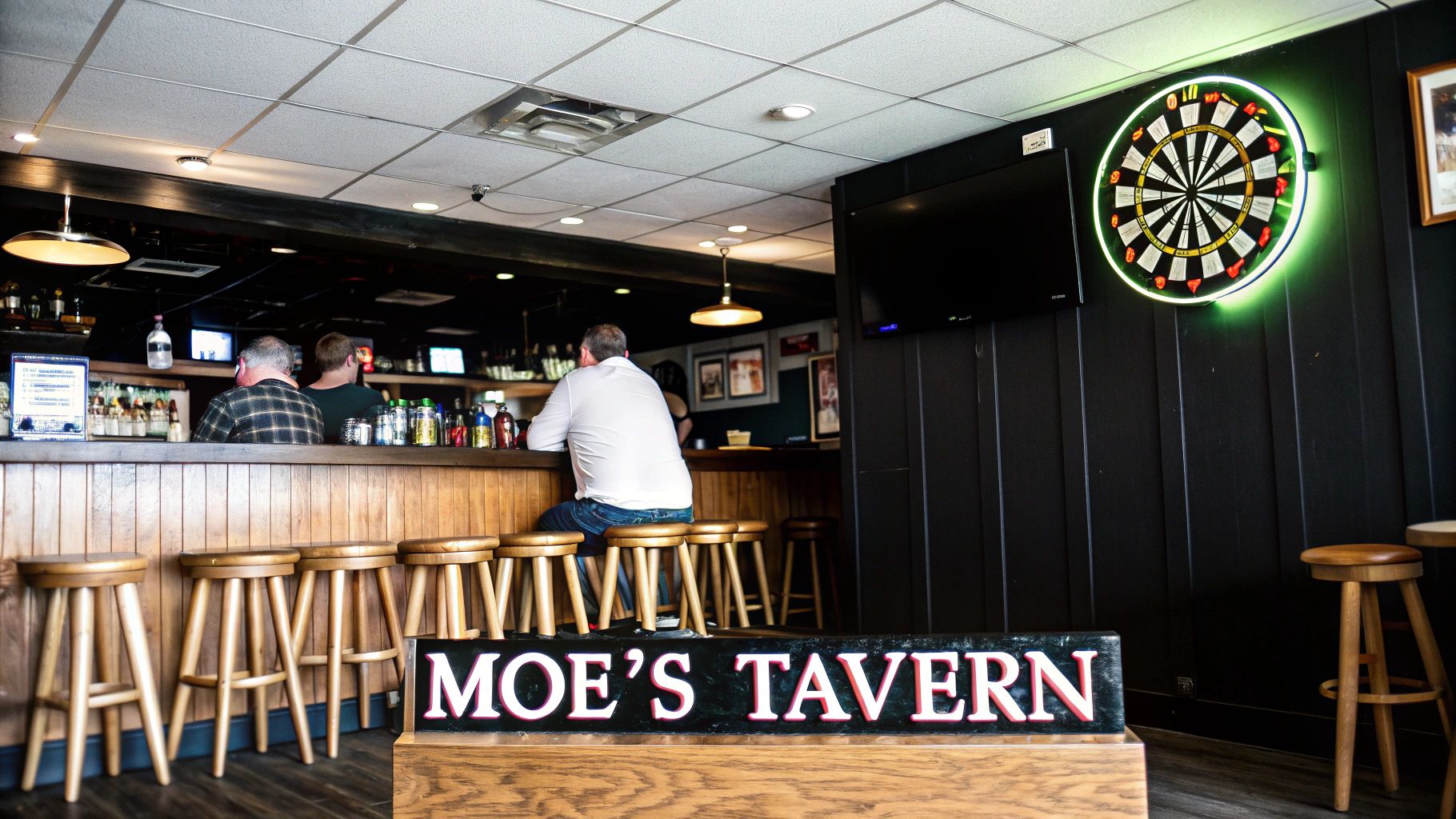 What is the name of the bar where Homer Simpson regularly drinks?