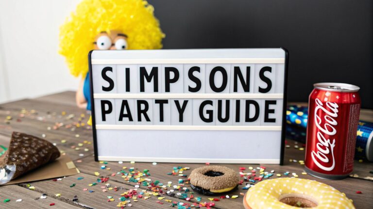 Complete Guide to Plan a Simpsons Themed Party
