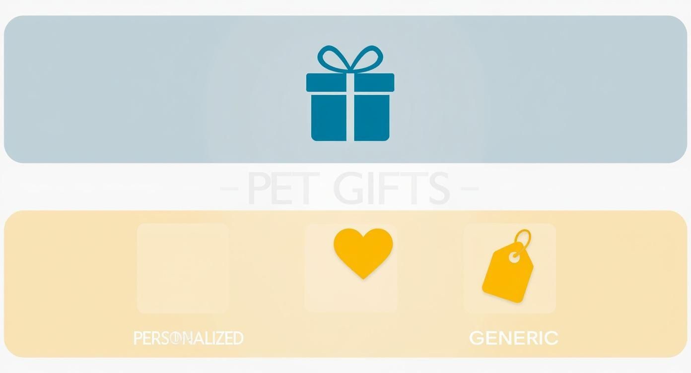 Infographic about personalized pet owner gifts